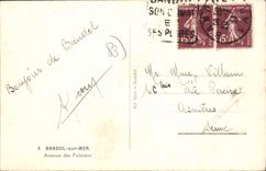 CPA Bandol Sur Mer Avenue Des Palmiers