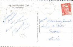 CPA Saint Raphael La Plage Fleurie