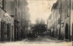 CPA La Cadiere Rue Nationale La Poste