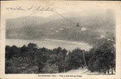 CPA Le Canadel Vue A Travers La Plage