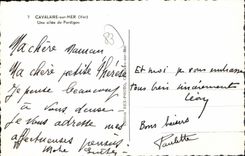 CPA Cavalaire Sur Mer Une Allee De Pardigon