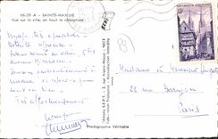 CPA Saint Maxime Vue Sur La Ville En Haut Le Semaphore