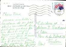 CPSM Cavalaire Sur Mer Le Port Et La Plage