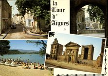 CPSM La Tour D'Aigues Et L'Etang De La Bonde