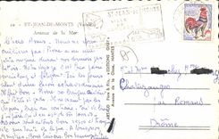 CPA St Jean De Monts Avenue De la Mer