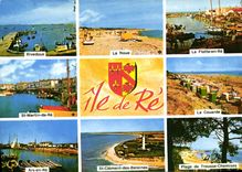 CPSM Ile De Re rivedoux la noue couarde ars en ré Trousse-Chemises Flotte-en-ré St-Clément-des-balei