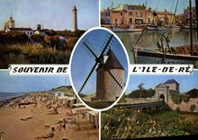 CPSM Ile De Re Le Phare des Baleines Et Le Semaphore
