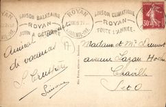 CPA Royan La Jetee Et Le Bac De La Point De Grave
