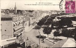CPA Royan Vue Prise Du Splendid Hotel Sur Le Boulevard Et Le square Botton