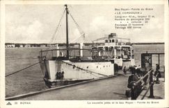 CPA Royan La Nouvelle Jetee Et Le Bac Pointe De Grave Le Cordouan