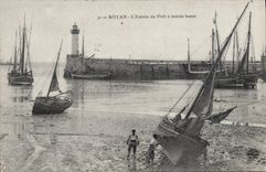 CPA Royan L'Entree Du Port A Maree Basse
