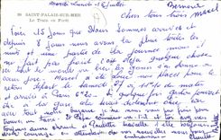 CPA St Palais Sur Mer Le Train En Foret