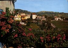 CPSM La Colle Sur Loup Un Coin Fleuri Au Fond St Paul