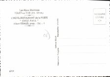 CPSM Touet Sur Var Chez Paul Albert Feraud hotel restaurant la poste