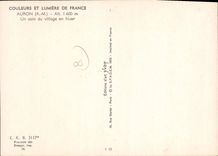 CPSM Auron Un Coin Du Village En Hiver