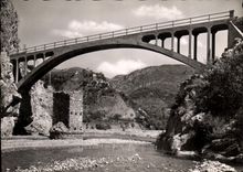 CPSM Daluis Le Pont De La Faye Et Le Haut Village