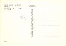 CPSM Ile De Beaute Algajola Vue Generale Sur La Plage Et La Cite