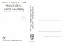 CPSM Ile De Beaute Algajola Vue Generale plage AREGNO bar restaurant escale