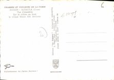 CPSM Algajola Vue D'Ensemble Sur La Colline Au Fond village San Antonino