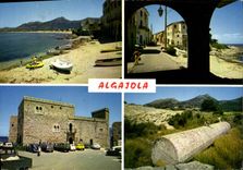 CPSM Algajola La Plage Aspects De La Ville Le Monolithe