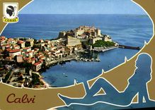 CPSM Calvi la ville et la citadelle
