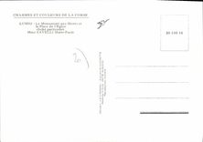 CPSM Lumio place de l'église Cliche Particulier Savelli Marie Paule