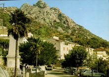 CPSM Lumio L'Eglise Et Le Village Tabacs Journaux Falcucci
