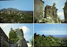 CPA Furiani Vue D'Ensemble Du Village Et La Tour