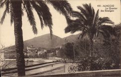 CPA Ajaccio Le Quartier Des Etrangers
