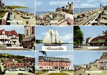 CPSM Blonville Sur Mer La Plage la Poste hotel de ville