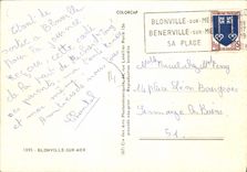 CPSM Blonville Sur Mer La Plage la Poste hotel de ville
