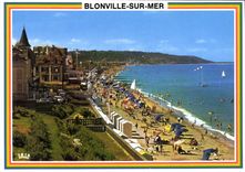 CPSM Blonville Sur Mer La Plage A I'Heure Du Bain