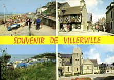 CPSM Villerville La Descente La Rue Principale Le Camping Des Graves église