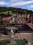 CPSM Bort Les Orgues Le Syndicat D'Initiative Et Le Pont Sur La Dordogne