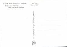 CPSM Bort Les Orgues Le Syndicat D'Initiative Et Le Pont Sur La Dordogne