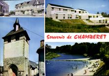 CPSM Chamberet souvenir