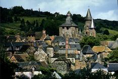CPSM Collonges La Rouge L'Eglise Batie En Gres Rouge Le Clocher