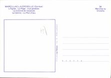 CPSM Marcillac La Croisille L'Eglise La Plage Vue Generale