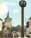 CPSM Meymac Place De I'Eglise