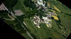 CPSM Pompadour Vue Aerienne Du Club Mediterranee