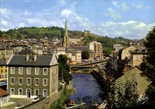 CPSM Tulle Vue Sur La Correze Le Pont Au Fond I'Eglise