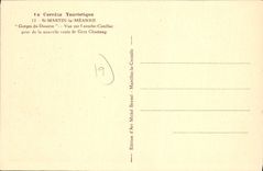 CPA St Martin La Meanne Gorges Du Doustre Vue Sur Laroche Canillac