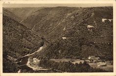 CPA St Martin La Mianne Vue Generale Sur Eylac Route De St Privat