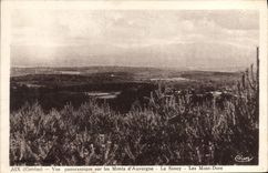 CPA Aix Vue Panoramique Sur Les Monts D'Auvergne Le Sancy Les Mont Dore