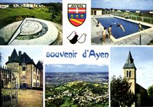 CPSM Ayen Village De Vacances Val La Table D'Orientation château de la Chabroulie