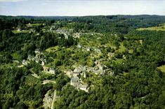 CPSM La Roche Canillac Vue Generale Aerienne