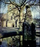CPSM Aubazine L'Eglise Et La Fontaine