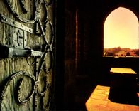 CPSM Liginiac Porte De I'Eglise Romane