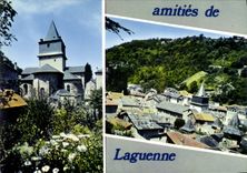 CPSM Laguenne L'Eglise Vue Partielle