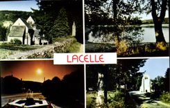 CPSM Lacelle L'Eglise Et La Mairie L'Etang Des Goursolles